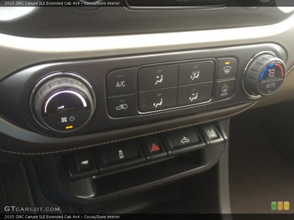 Cocoa/Dune Interior Controls for the 2015 GMC Canyon SLE Extended Cab 4x4 #101280592