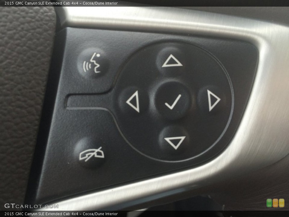 Cocoa/Dune Interior Controls for the 2015 GMC Canyon SLE Extended Cab 4x4 #101280619