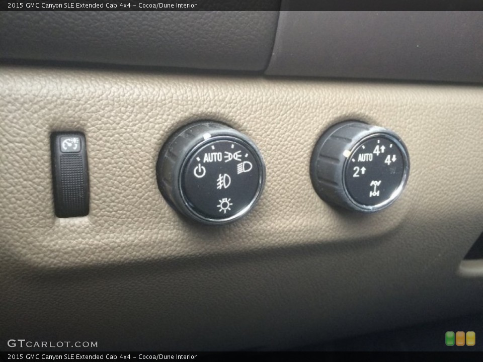 Cocoa/Dune Interior Controls for the 2015 GMC Canyon SLE Extended Cab 4x4 #101280649