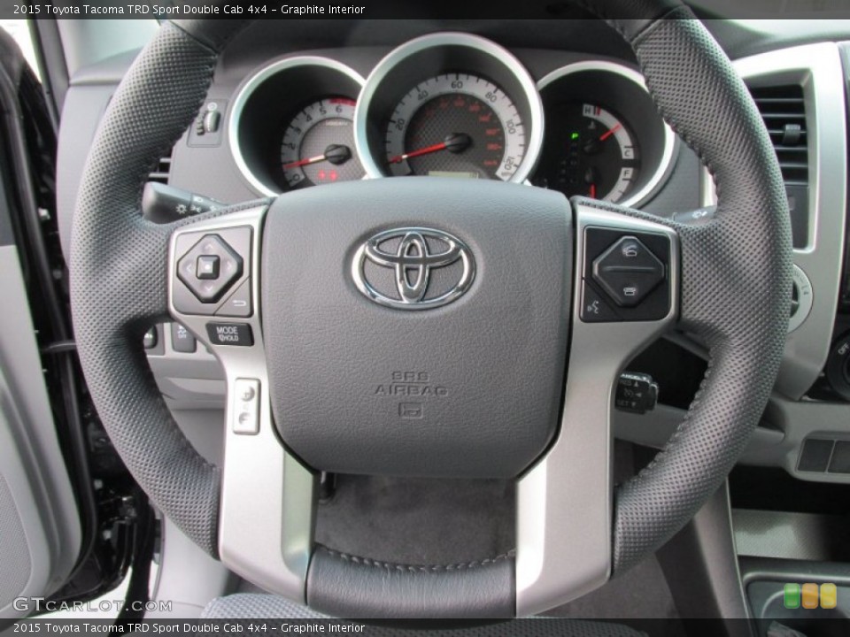 Graphite Interior Steering Wheel for the 2015 Toyota Tacoma TRD Sport Double Cab 4x4 #101284744