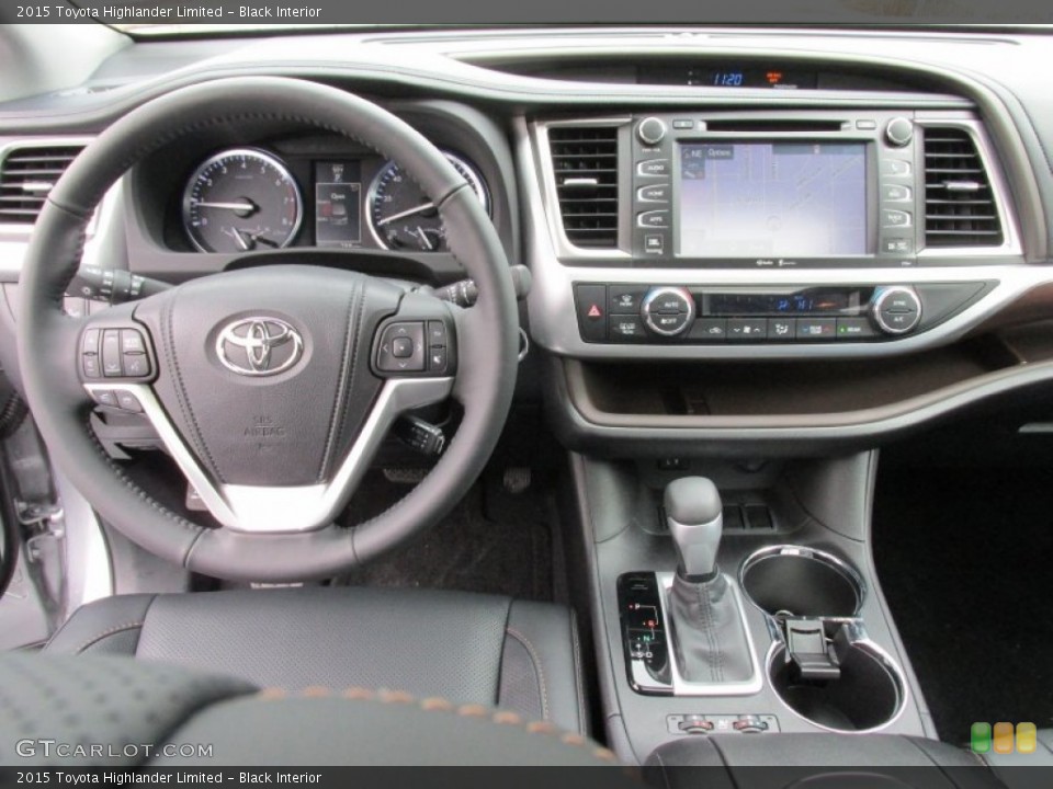 Black Interior Dashboard for the 2015 Toyota Highlander Limited #101285158