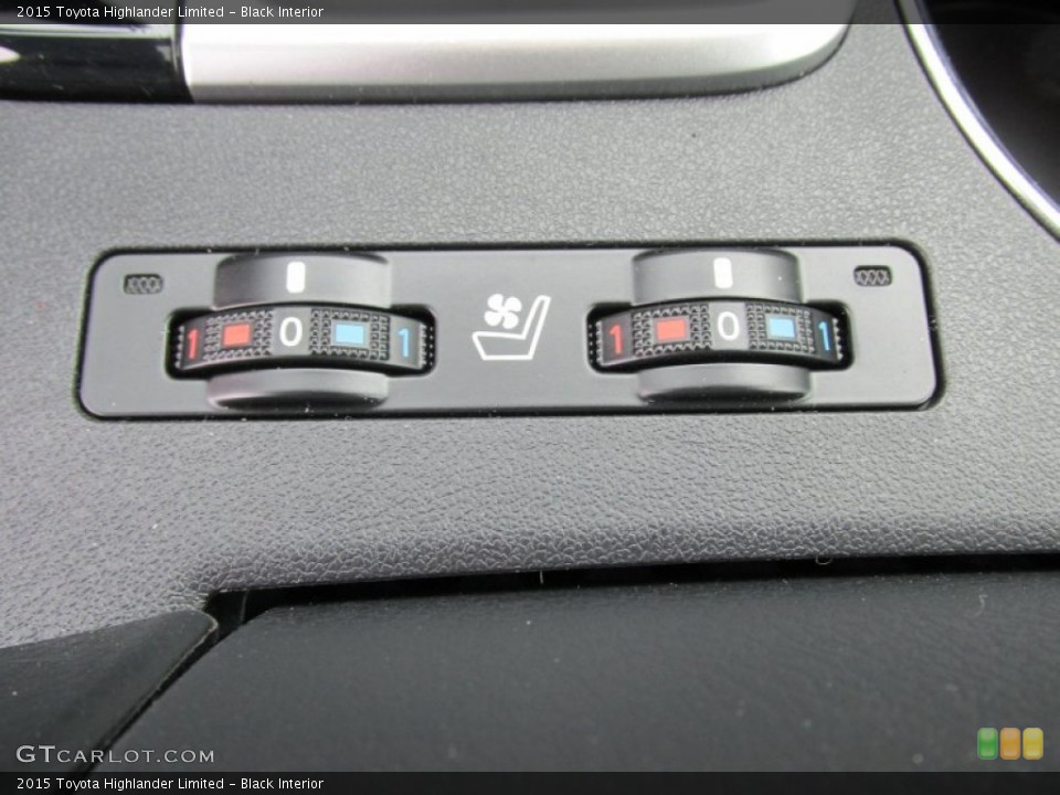 Black Interior Controls for the 2015 Toyota Highlander Limited #101285191