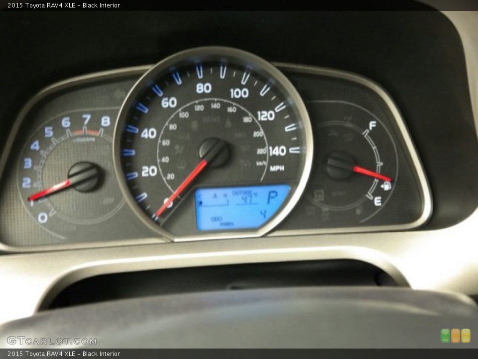 Black Interior Gauges for the 2015 Toyota RAV4 XLE #101288810