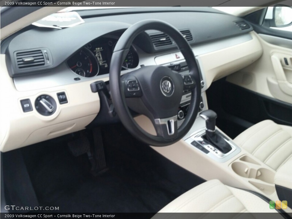 Cornsilk Beige Two-Tone Interior Photo for the 2009 Volkswagen CC Sport #101291949