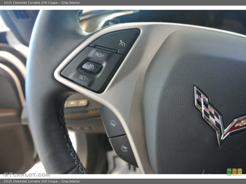 Gray Interior Controls for the 2015 Chevrolet Corvette Z06 Coupe #101298069
