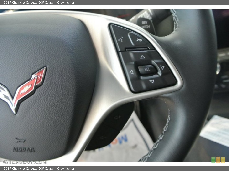 Gray Interior Controls for the 2015 Chevrolet Corvette Z06 Coupe #101298089