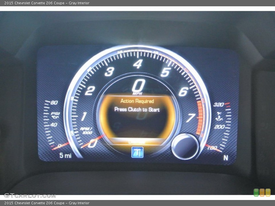 Gray Interior Gauges for the 2015 Chevrolet Corvette Z06 Coupe #101298170