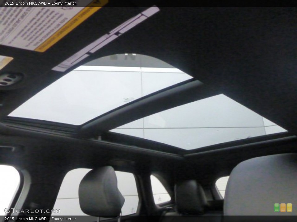 Ebony Interior Sunroof for the 2015 Lincoln MKC AWD #101304723