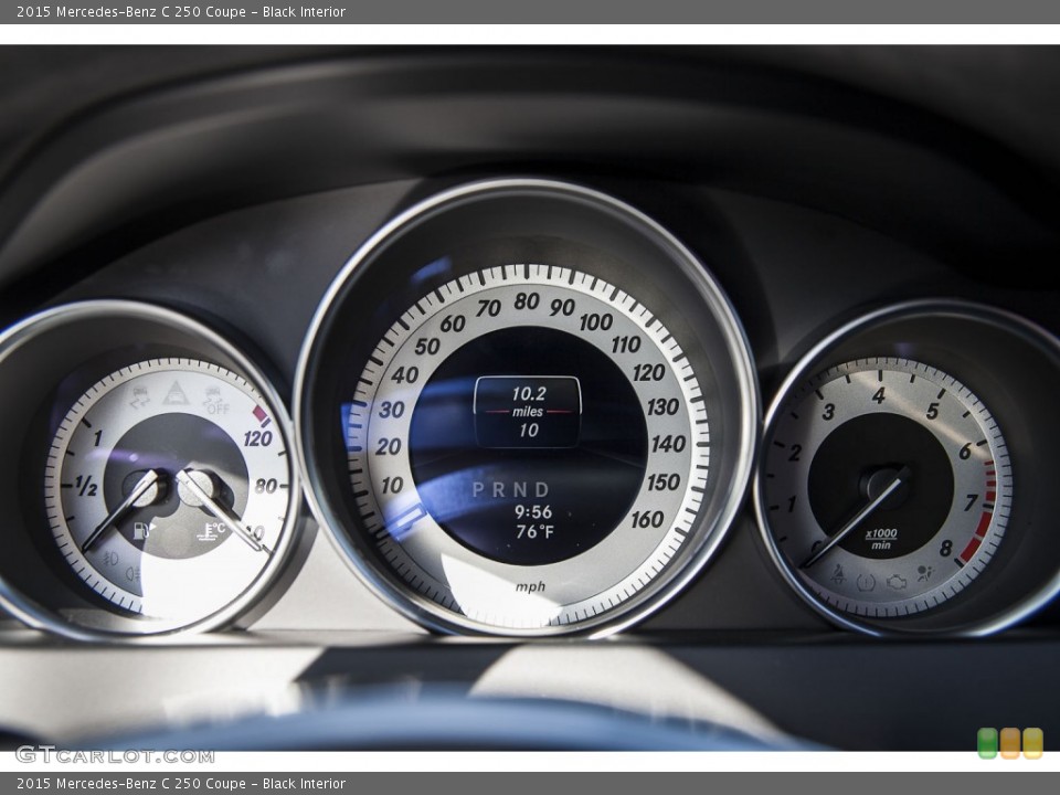 Black Interior Gauges for the 2015 Mercedes-Benz C 250 Coupe #101305878