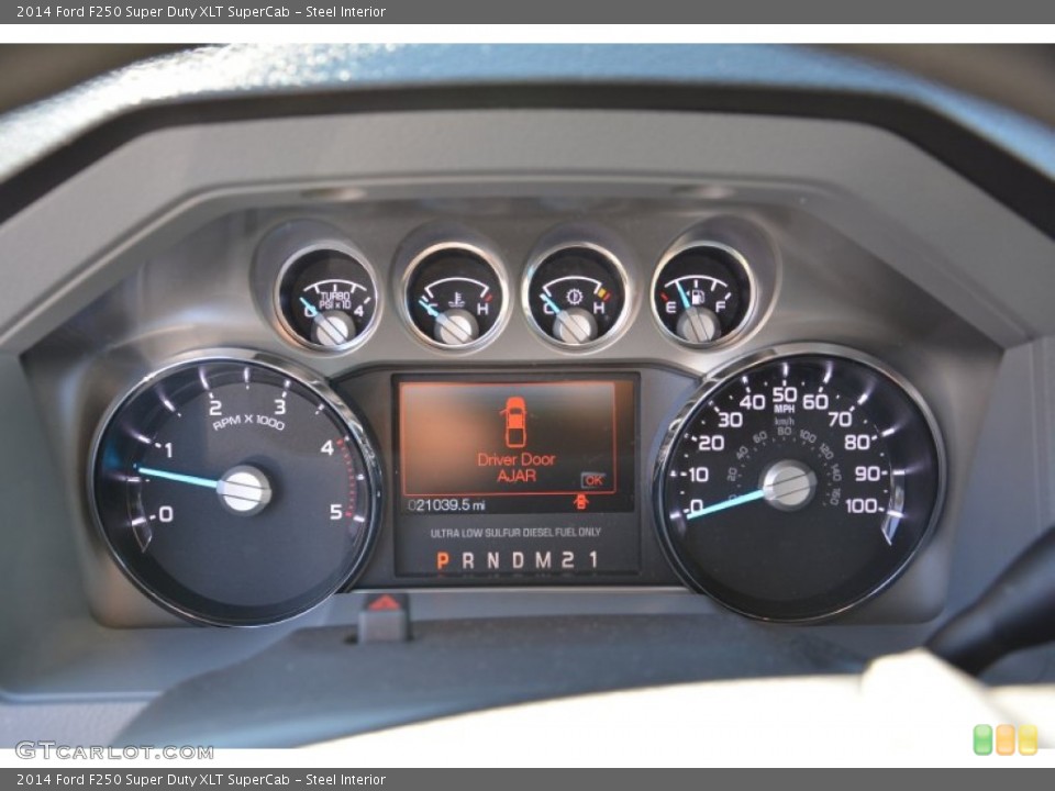 Steel Interior Gauges for the 2014 Ford F250 Super Duty XLT SuperCab #101308520