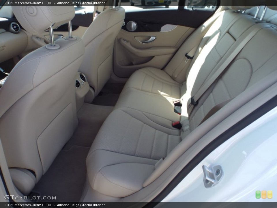 Almond Beige/Mocha Interior Rear Seat for the 2015 Mercedes-Benz C 300 #101310117