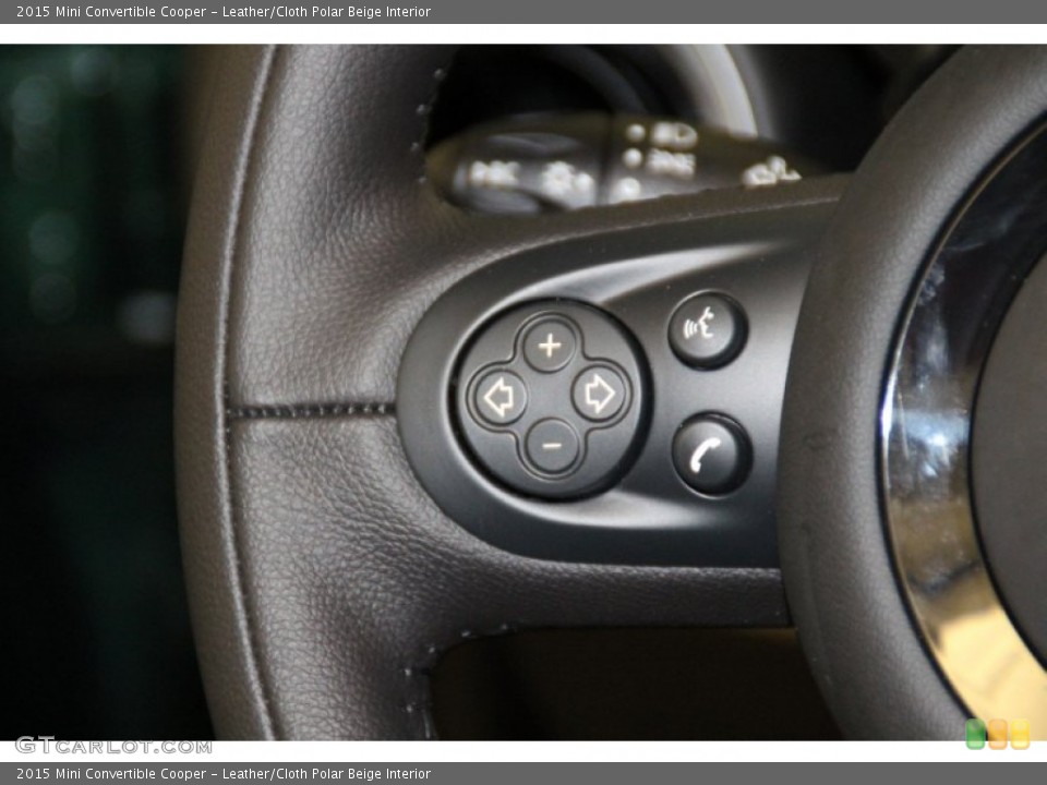 Leather/Cloth Polar Beige Interior Controls for the 2015 Mini Convertible Cooper #101311560