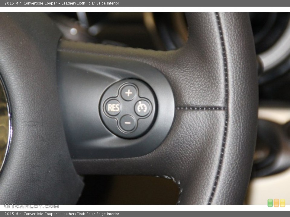 Leather/Cloth Polar Beige Interior Controls for the 2015 Mini Convertible Cooper #101311578