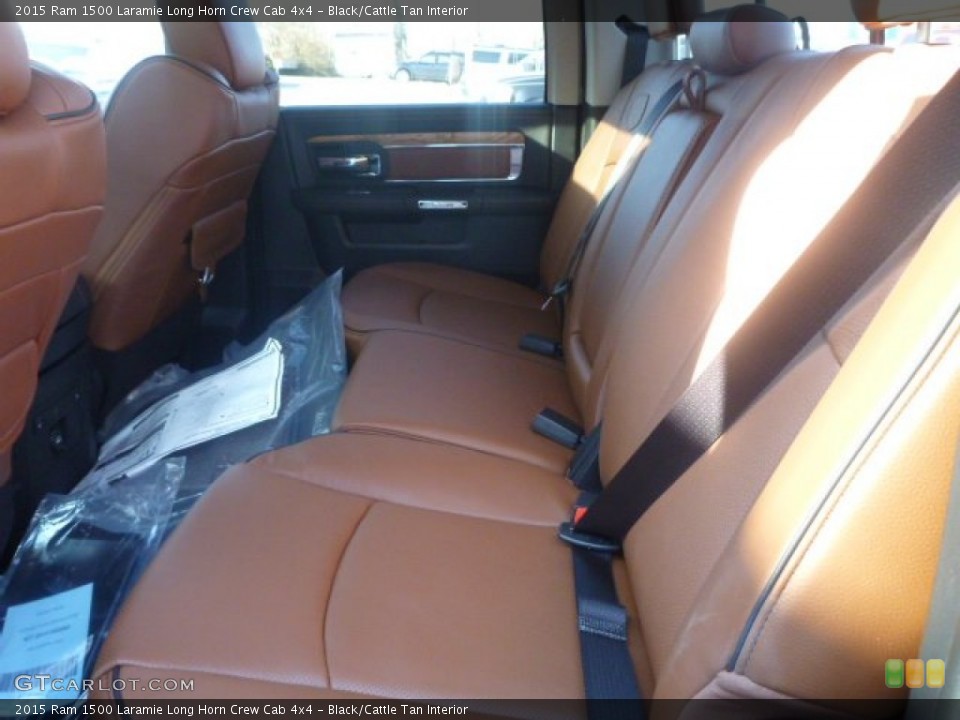 Black/Cattle Tan Interior Rear Seat for the 2015 Ram 1500 Laramie Long Horn Crew Cab 4x4 #101313057