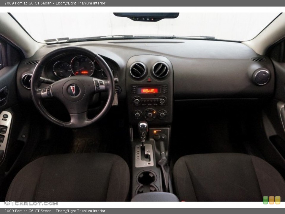 Ebony/Light Titanium Interior Dashboard for the 2009 Pontiac G6 GT