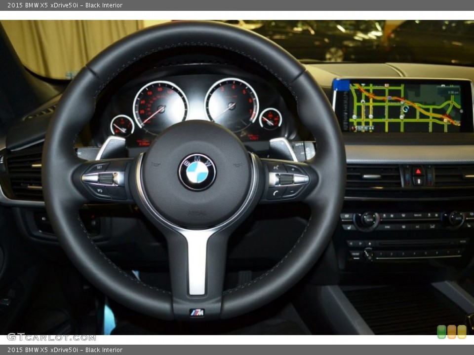 Black Interior Steering Wheel for the 2015 BMW X5 xDrive50i #101320572