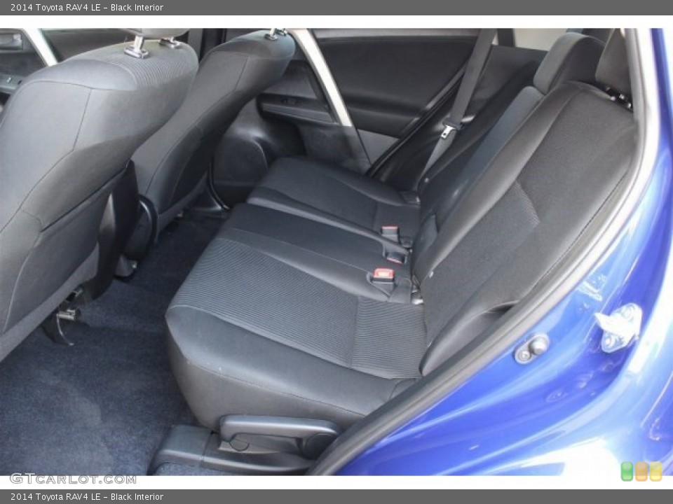 Black Interior Rear Seat for the 2014 Toyota RAV4 LE #101320830