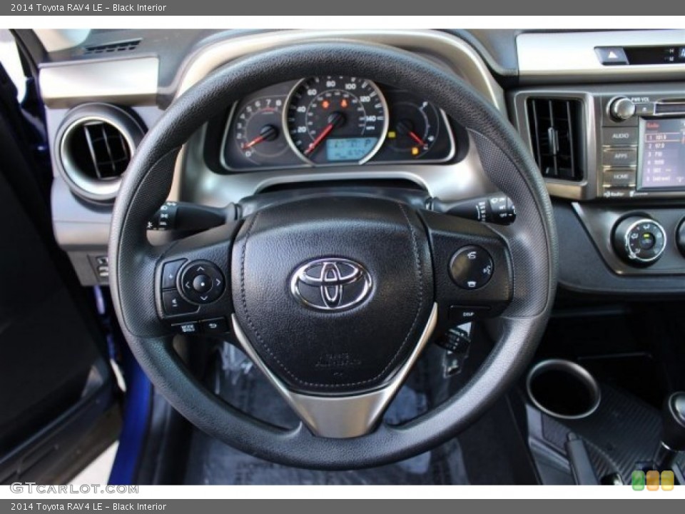 Black Interior Steering Wheel for the 2014 Toyota RAV4 LE #101320896