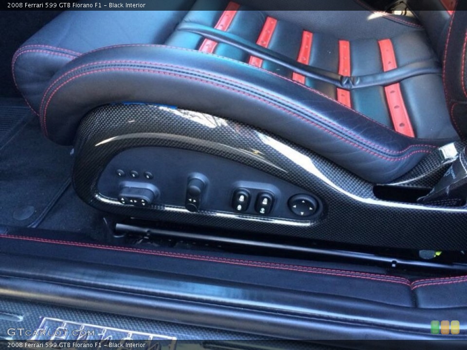 Black Interior Front Seat for the 2008 Ferrari 599 GTB Fiorano F1 #101323614