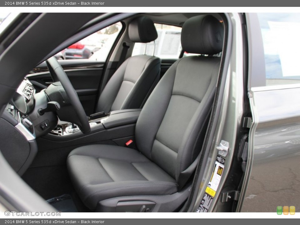Black Interior Front Seat for the 2014 BMW 5 Series 535d xDrive Sedan #101330553