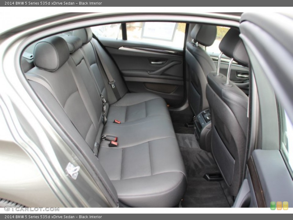 Black Interior Rear Seat for the 2014 BMW 5 Series 535d xDrive Sedan #101330847