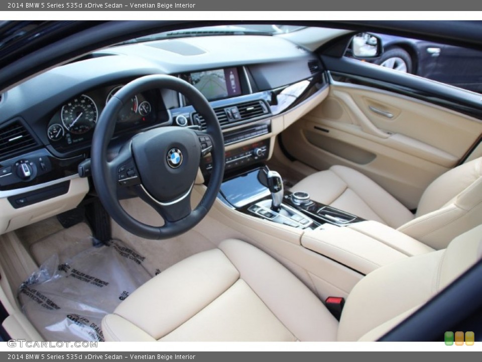 Venetian Beige 2014 BMW 5 Series Interiors