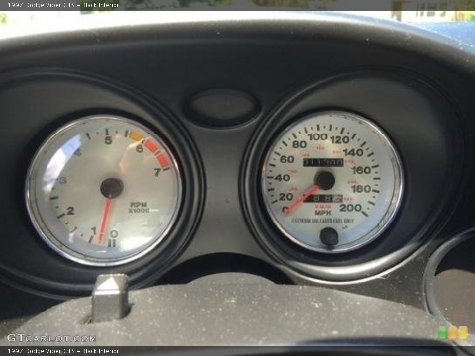 Black Interior Gauges for the 1997 Dodge Viper GTS #101332893