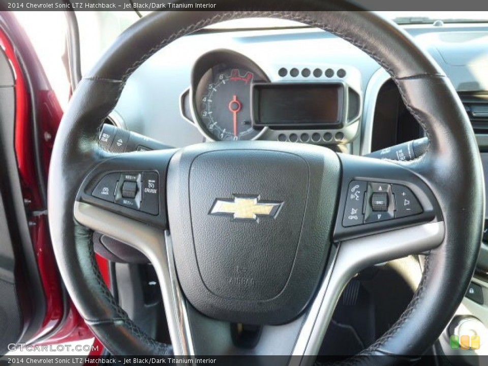 Jet Black/Dark Titanium Interior Steering Wheel for the 2014 Chevrolet Sonic LTZ Hatchback #101339343