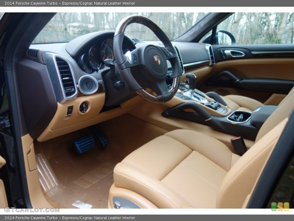 Espresso/Cognac Natural Leather Interior Prime Interior for the 2014 Porsche Cayenne Turbo #101340849