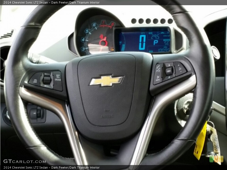 Dark Pewter/Dark Titanium Interior Steering Wheel for the 2014 Chevrolet Sonic LTZ Sedan #101348619