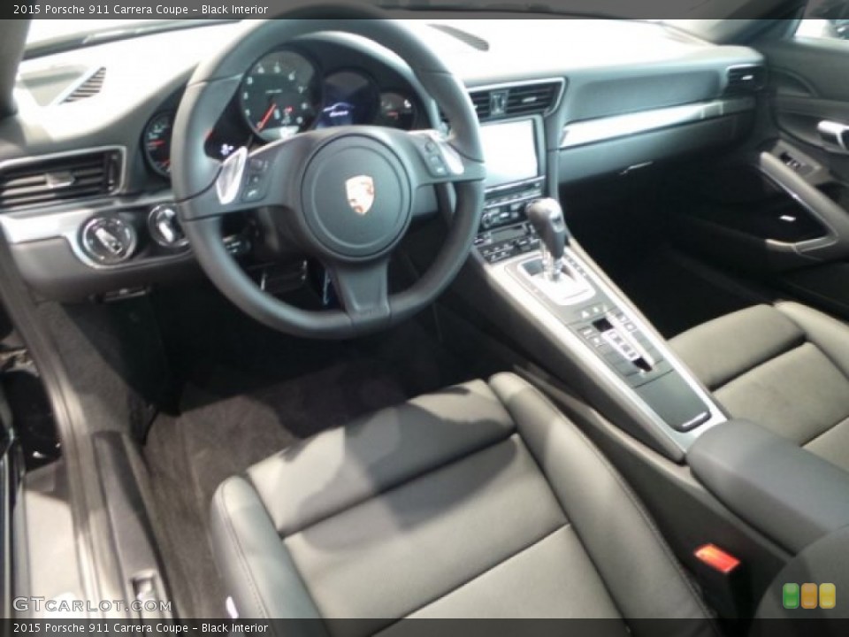 Black Interior Prime Interior for the 2015 Porsche 911 Carrera Coupe #101349240