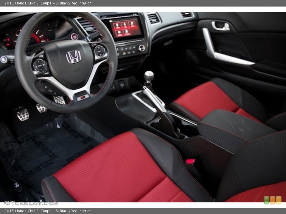 Si Black/Red Interior Prime Interior for the 2015 Honda Civic Si Coupe #101349681