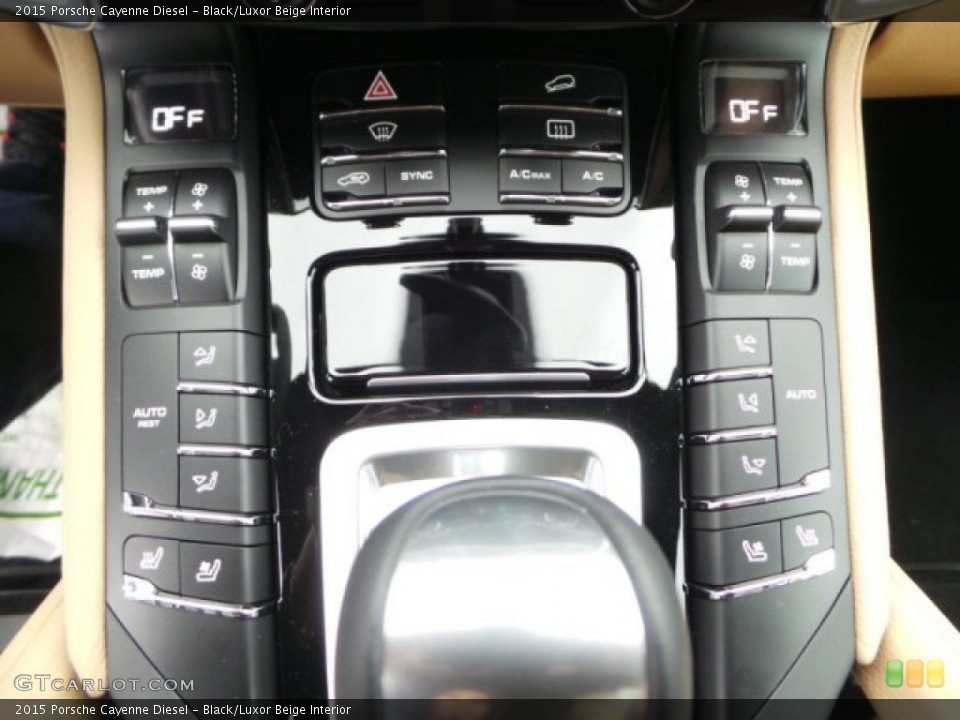 Black/Luxor Beige Interior Controls for the 2015 Porsche Cayenne Diesel #101350026
