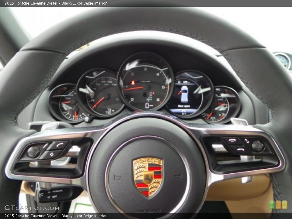 Black/Luxor Beige Interior Controls for the 2015 Porsche Cayenne Diesel #101350050