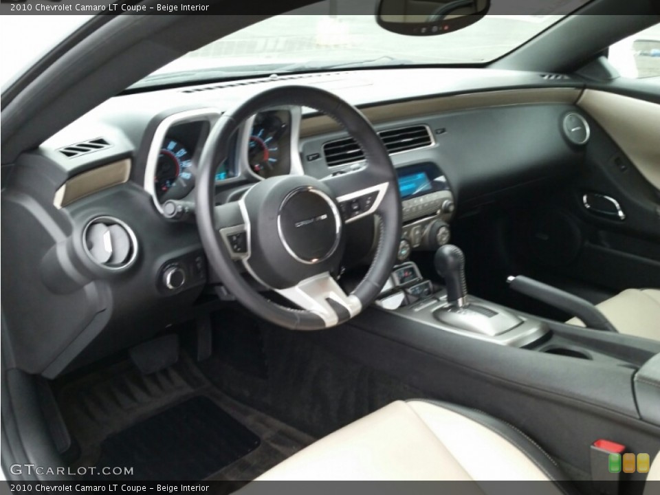 Beige Interior Photo for the 2010 Chevrolet Camaro LT Coupe #101350623