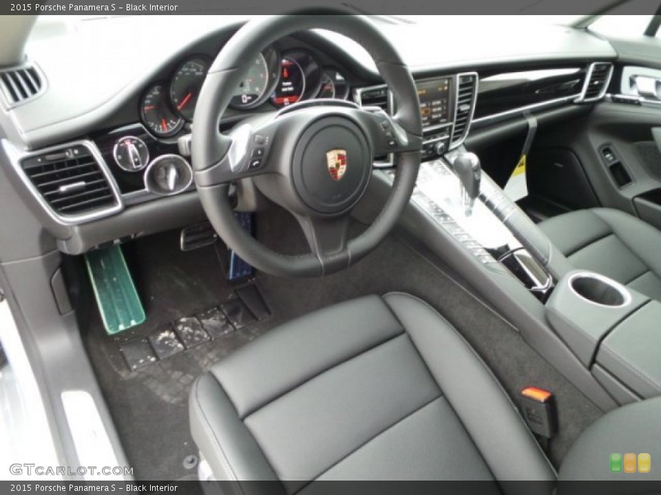 Black Interior Prime Interior for the 2015 Porsche Panamera S #101351235