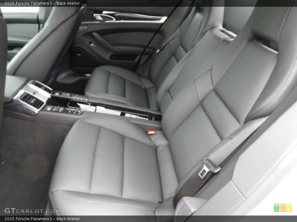 Black Interior Rear Seat for the 2015 Porsche Panamera S #101351505