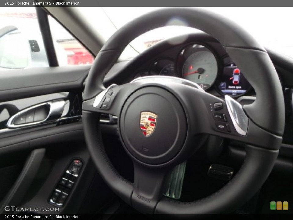 Black Interior Steering Wheel for the 2015 Porsche Panamera S #101351544