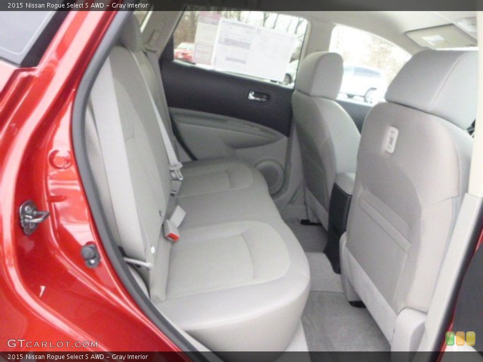 Gray Interior Rear Seat for the 2015 Nissan Rogue Select S AWD #101362356