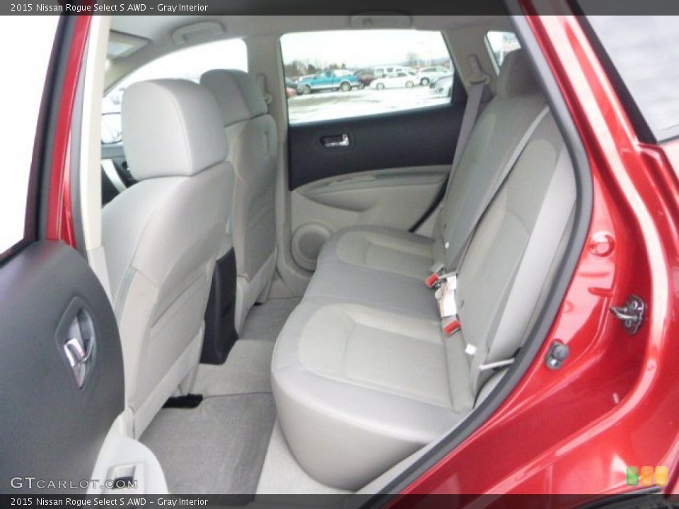Gray Interior Rear Seat for the 2015 Nissan Rogue Select S AWD #101362377