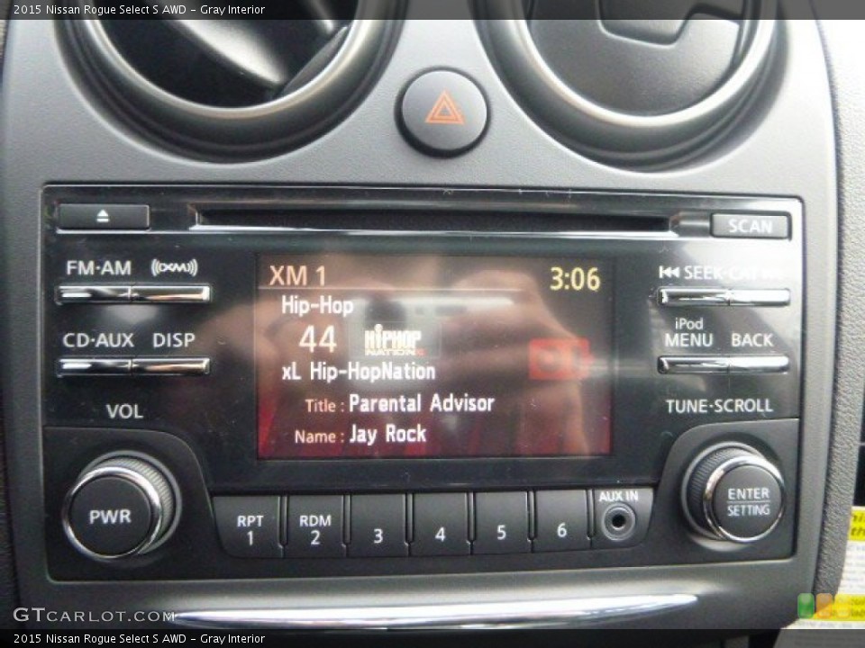 Gray Interior Controls for the 2015 Nissan Rogue Select S AWD #101362503