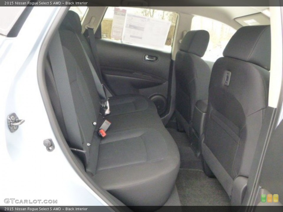Black Interior Rear Seat for the 2015 Nissan Rogue Select S AWD #101362731
