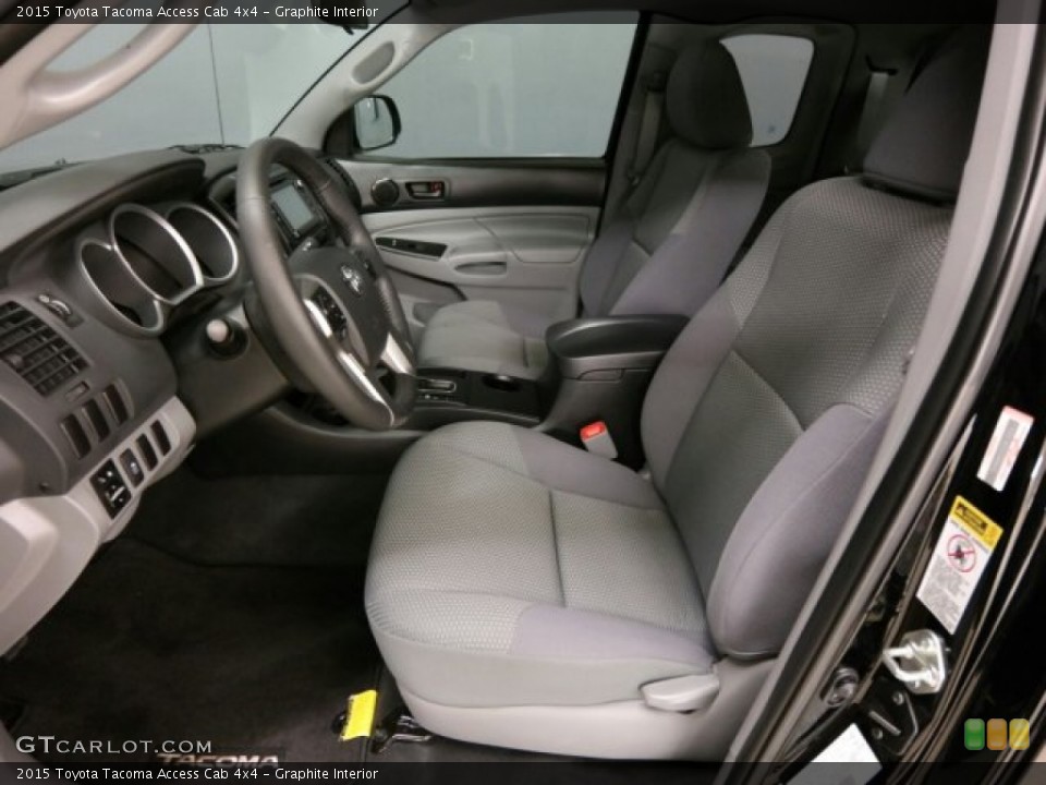 Graphite Interior Front Seat for the 2015 Toyota Tacoma Access Cab 4x4 #101363130