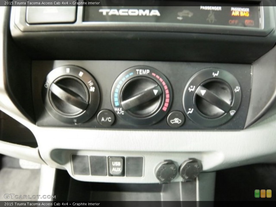 Graphite Interior Controls for the 2015 Toyota Tacoma Access Cab 4x4 #101363301