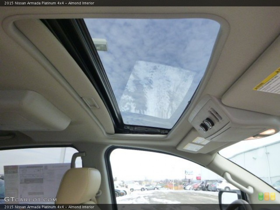 Almond Interior Sunroof for the 2015 Nissan Armada Platinum 4x4 #101365875