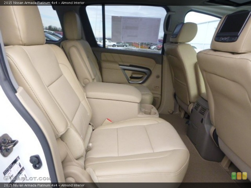 Almond Interior Rear Seat for the 2015 Nissan Armada Platinum 4x4 #101365911