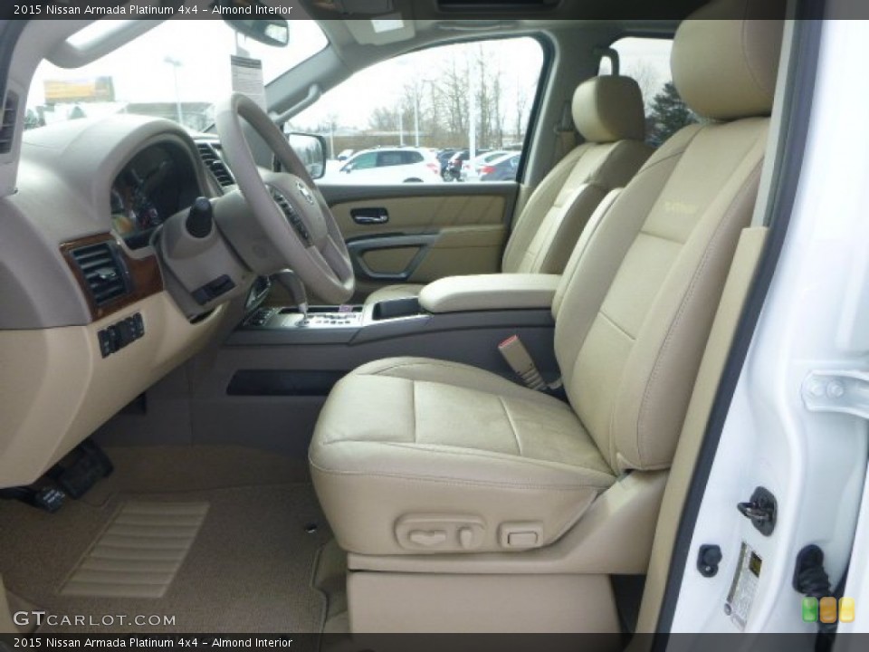 Almond Interior Front Seat for the 2015 Nissan Armada Platinum 4x4 #101365972
