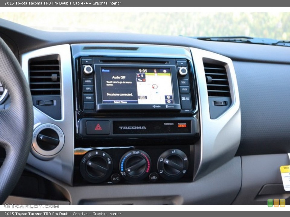 Graphite Interior Controls for the 2015 Toyota Tacoma TRD Pro Double Cab 4x4 #101366007