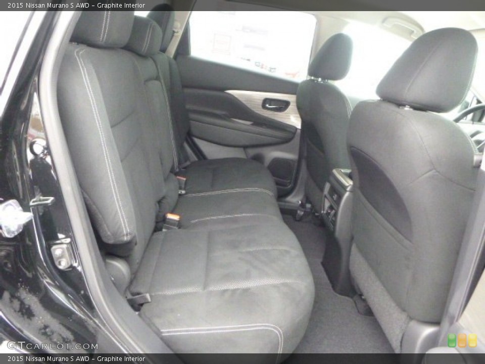 Graphite Interior Rear Seat For The 2015 Nissan Murano S Awd