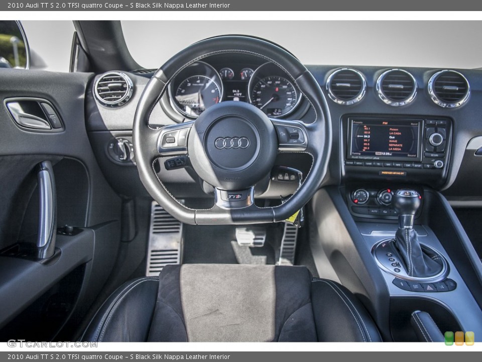 S Black Silk Nappa Leather Interior Dashboard for the 2010 Audi TT S 2.0 TFSI quattro Coupe #101368239